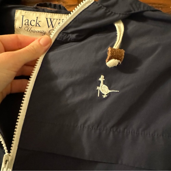 Jack Wills University Outfitters Rain Jacket Navy Blue US Size 2 UK Size 6 - Picture 6 of 7